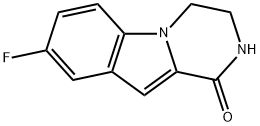 8-Fluoro-3,4-dihydropyrazino[1,2-a]indol-1(2H)-one Structure