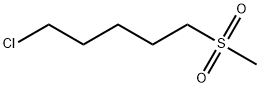 Pentane, 1-chloro-5-(methylsulfonyl)- 化学構造式