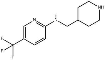 2-Pyridinamine,N-(4-piperidinylmethyl)-5-(trifluoromethyl)- 结构式