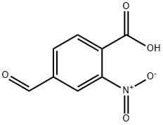 Benzoic acid, 4-formyl-2-nitro- Structure