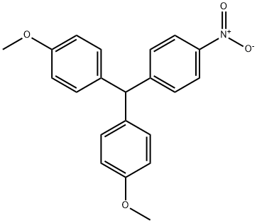 4,4'-((4-nitrophenyl)methylene)bis(methoxybenzene) Struktur