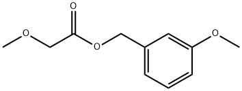 Acetic acid, 2-methoxy-, (3-methoxyphenyl)methyl ester Struktur