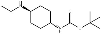 trans-[4-Ethylamino-cyclohexyl)-carbamic acid tert-butyl ester Structure