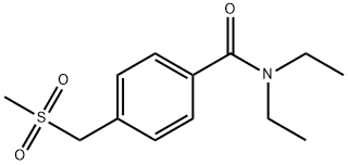 Benzamide, N,N-diethyl-4-[(methylsulfonyl)methyl]- Struktur