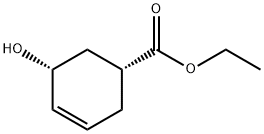 (1R,5R)-5-羟基环己-3-烯-1-羧酸乙酯 结构式