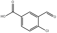 Benzoic acid, 4-chloro-3-formyl- Structure
