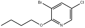 3-溴-2-丁氧基-5-氯吡啶,1289046-11-2,结构式