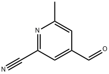 2-Pyridinecarbonitrile, 4-formyl-6-methyl- Structure