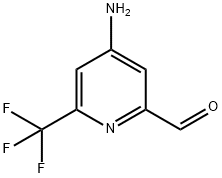 2-Pyridinecarboxaldehyde, 4-amino-6-(trifluoromethyl)- Struktur