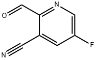 3-Pyridinecarbonitrile, 5-fluoro-2-formyl- Structure