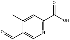 2-Pyridinecarboxylic acid, 5-formyl-4-methyl- Structure