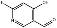 3-Pyridinecarboxaldehyde, 6-fluoro-4-hydroxy- Structure