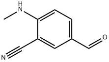 Benzonitrile, 5-formyl-2-(methylamino)- Struktur