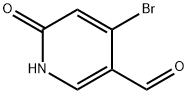 3-Pyridinecarboxaldehyde, 4-bromo-1,6-dihydro-6-oxo- 化学構造式