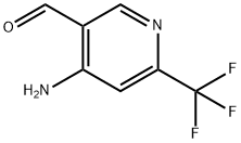 4-amino-6-(trifluoromethyl)pyridine-3-carbaldehyde Struktur