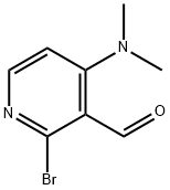 2-bromo-4-(dimethylamino)pyridine-3-carbaldehyde Struktur