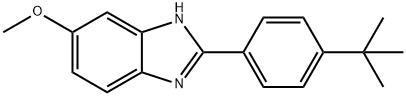 1H-Benzimidazole, 2-[4-(1,1-dimethylethyl)phenyl]-6-methoxy- Structure