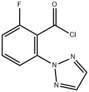 Benzoyl chloride, 2-fluoro-6-(2H-1,2,3-triazol-2-yl)- Structure
