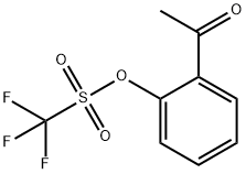 2-乙酰基苯基三氟甲磺酸酯, 129849-05-4, 结构式