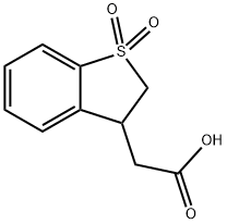 2-(1,1-二氧代-2,3-二氢-1Λ6苯并噻吩-3-基)乙酸,130105-46-3,结构式