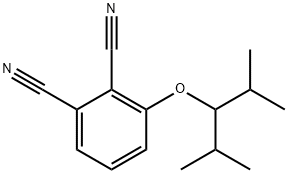 3-[2-甲基-1-(1-甲基乙基)丙氧基]-1,2-苯二甲腈 结构式