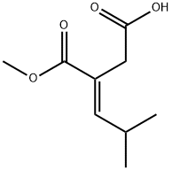 Butanedioic acid, (2-methylpropylidene)-, 1-methyl ester, (2E)- (9CI),130165-75-2,结构式