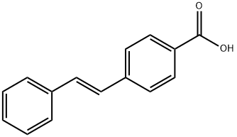 Benzoic acid, 4-[(1E)-2-phenylethenyl]- 化学構造式