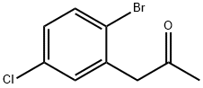 1-(2-溴-5-氯苯基)丙烷-2-酮 结构式