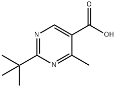 5-Pyrimidinecarboxylic acid, 2-(1,1-dimethylethyl)-4-methyl- 化学構造式