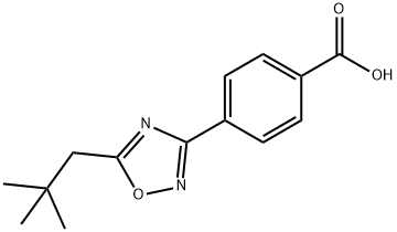 4-[5-(2,2-dimethylpropyl)-1,2,4-oxadiazol-3-yl]benzoic acid Structure