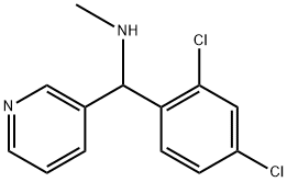 (2,4-二氯苯基)(吡啶-3-基)甲基](甲基)胺, 1306225-07-9, 结构式