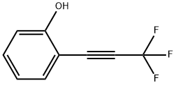 Phenol, 2-(3,3,3-trifluoro-1-propyn-1-yl)- 化学構造式