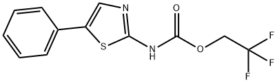 2,2,2-trifluoroethyl N-(5-phenyl-1,3-thiazol-2-yl)carbamate 结构式