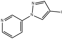 Pyridine, 3-(4-iodo-1H-pyrazol-1-yl)- Struktur