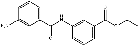 Ethyl 3-(3-aminobenzamido)benzoate, 1307391-08-7, 结构式