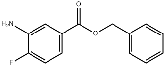 3-氨基-4-氟苯甲酸苄酯 结构式