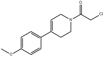 2-氯-1-[4-(4-甲氧基苯基)-1,2,3,6-四氢吡啶-1-基]乙基, 1308650-22-7, 结构式