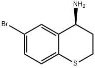 2H-1-Benzothiopyran-4-amine, 6-bromo-3,4-dihydro-, (4S)- Struktur
