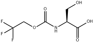 (2S)-3-hydroxy-2-{[(2,2,2-trifluoroethoxy)carbonyl]amino}propanoic acid Structure