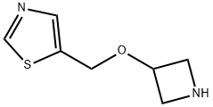 Thiazole, 5-[(3-azetidinyloxy)methyl]- Struktur