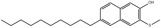 6-decyl-3-methylthio-2-hydroxynaphthalene|6-decyl-3-methylthio-2-hydroxynaphthalene