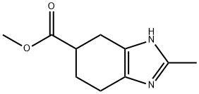 Methyl 2-methyl-4,5,6,7-tetrahydro-1H-benzo[d]imidazole-6-carboxylate 化学構造式