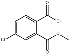 1,2-Benzenedicarboxylic acid, 4-chloro-, 2-methyl ester Structure