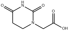 2-(2,4-dioxo-1,3-diazinan-1-yl)acetic acid Struktur