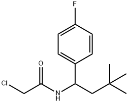 2-chloro-N-[1-(4-fluorophenyl)-3,3-dimethylbutyl]acetamide Structure