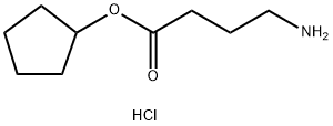 cyclopentyl 4-aminobutanoate hydrochloride Struktur