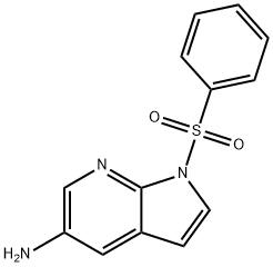 1-(苯磺酰基)-1H-吡咯并[2,3-B]吡啶-5-胺 结构式