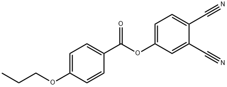 Benzoic acid, 4-propoxy-, 3,4-dicyanophenyl ester Structure