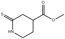 4-Piperidinecarboxylic acid, 2-thioxo-, methyl ester,1313498-22-4,结构式