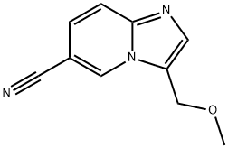 3-(甲氧基甲基)咪唑并[1,2-A]吡啶-6-甲腈,1313726-33-8,结构式